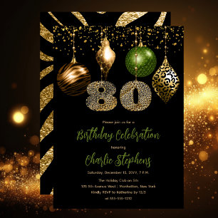 Convites Festa de aniversário de 80 de Balas de Animais Tro