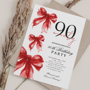 Convites Festa de Aniversário de 90 anos Arco Coquete Água
