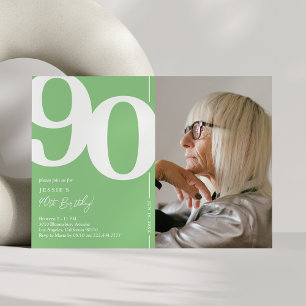 Convites Festa de Aniversário de 90 anos da Green Photo