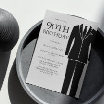 Festa de aniversário de 90 do naipe preto