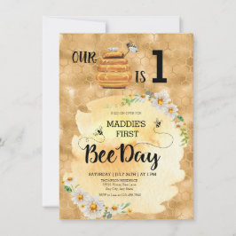 Convites Festa de aniversário de abelhas