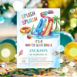 Convites Festa de aniversário de abertura do deslizamento d