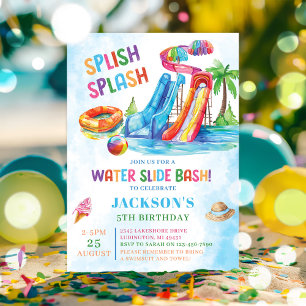 Convites Festa de aniversário de abertura do deslizamento d