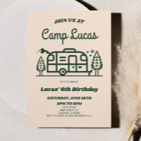 Festa de aniversário de acampamento de saída do ac