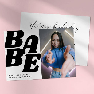 Convites Festa de Aniversário de Adolescente Simples e Fofa