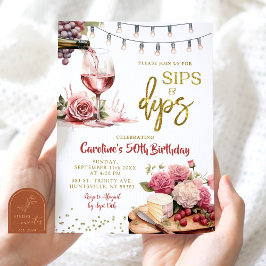 Convites Festa de aniversário de Adultos Charcuterina de Si