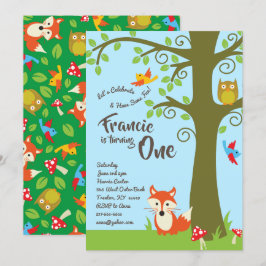 Convites Festa de aniversário de Amigos de Woodland