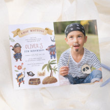 Festa de Aniversário de Animais Piratas com Foto