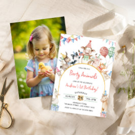 Convites Festa de aniversário de Aniversário de Animais de 