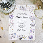 Convites Festa de aniversário de Aquarela da Bola de Disco<br><div class="desc">Convide seus amigos para dançar a noite toda com esses convites de festas de aniversários adultos apresentando um quadro de bolas de disco pintadas com aquarelas.</div>
