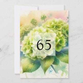 Convites Festa de aniversário de aquarela floral elegante