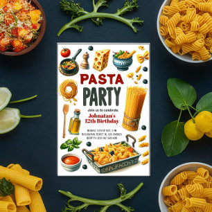 Convites Festa de aniversário de Aquarelas de Massa