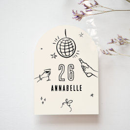 Convites festa de aniversário de aranha desenhada à mão