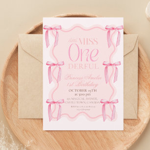 Convites festa de aniversário de Arcos cor-de-rosa com 1rua
