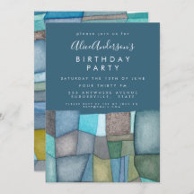 Festa de aniversário de Artista de Cores d'Água Pe