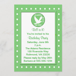 Convites Festa de aniversário De Aves De Pássaro Voador D