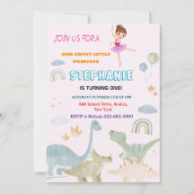 festa de aniversário de balés dino bailerina perso