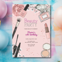 Festa de aniversário de beleza spa