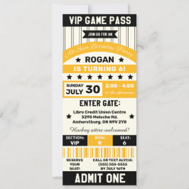 Convites Festa de aniversário de Bilhetes da Equipe Esporti