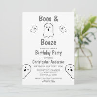Festa de aniversário de Boos e Booze Halloween