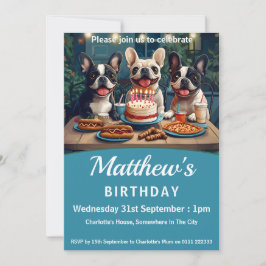 Convites Festa de aniversário de Bulls Francês