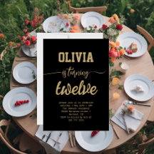 Festa de aniversário de caligrafia minimalista à f