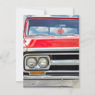 Convites Festa de aniversário de Caminhão Vermelho