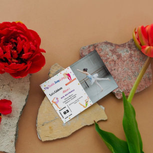 Convites Festa de aniversário de cartanas salta na ginástic