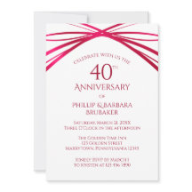 Festa de Aniversário de Casamento de 40 Anos Moder