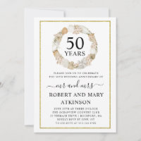 Festa de Aniversário de Casamento de 50 anos Moder
