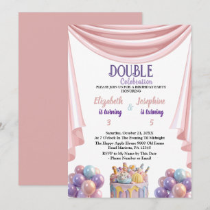 Convites Festa de aniversário de Celebração de Articulação 