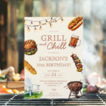 Festa de aniversário de cerveja Chill Barbeque