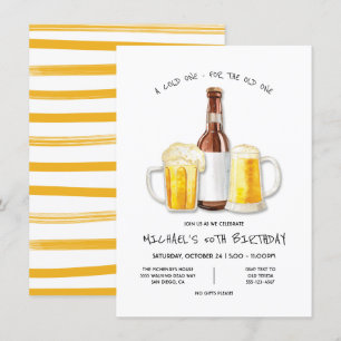 Convites Festa de aniversário de cerveja ficando mais estr