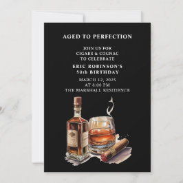 Convites Festa de aniversário de charuto