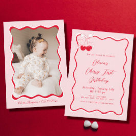 Convites Festa de aniversário de Cherry de fotos