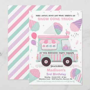 Convites Festa de aniversário de Cone de Neve por Aniversár