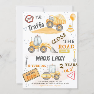 Convites Festa de aniversário de construção