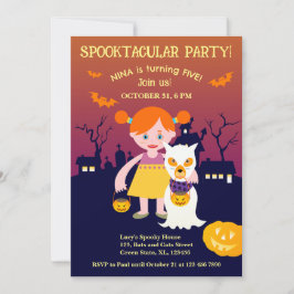 Convites Festa de aniversário de Costume de Halloween