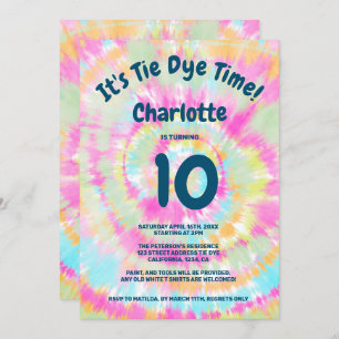 Convites Festa de aniversário de criança 10ª gravata do arc