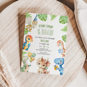 Convites Festa de Aniversário de criança de Carro e Estompo