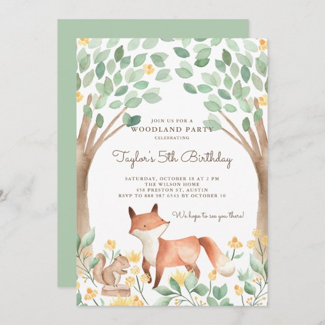 Convites Festa de Aniversário de criança de Cólvora da Made (Frente/Verso)