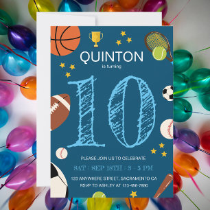 Convites Festa de Aniversário de criança de Tempos Divertid