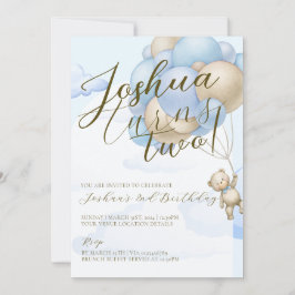 Convites Festa de aniversário de criança de ursos de pelúci