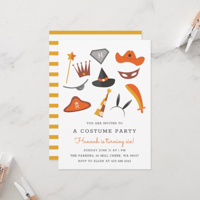 Convites Festa de Aniversário de criança Festas de Festas d (Frente/Verso In Situ)