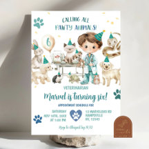 Festa de Aniversário de criança Veterinária