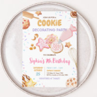 Festa de aniversário de decoração de cookies