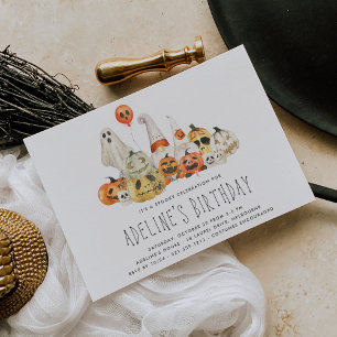 Convites Festa de aniversário de Dia das Bruxas para Crianç