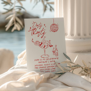 Convites Festa de aniversário de diversão de 30 30