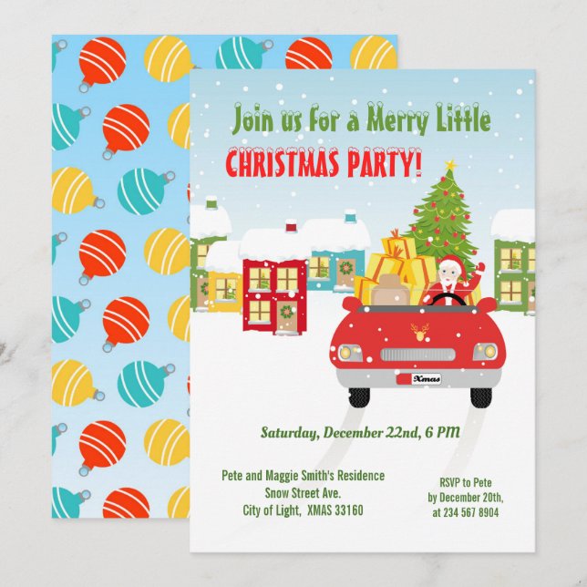 Convites Festa de aniversário de diversão do mapa do tesour (Frente/Verso)