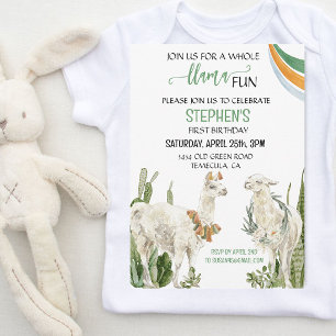 Convites Festa de aniversário de diversão Fiesta Cactus